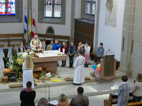 Familiengottesdienst zum Erntedankfest (Foto: Karl-Franz Thiede)